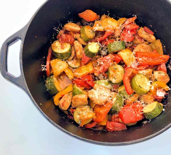 Chunky Ratatouille With Chicken Recipe Cuisine Fiend
